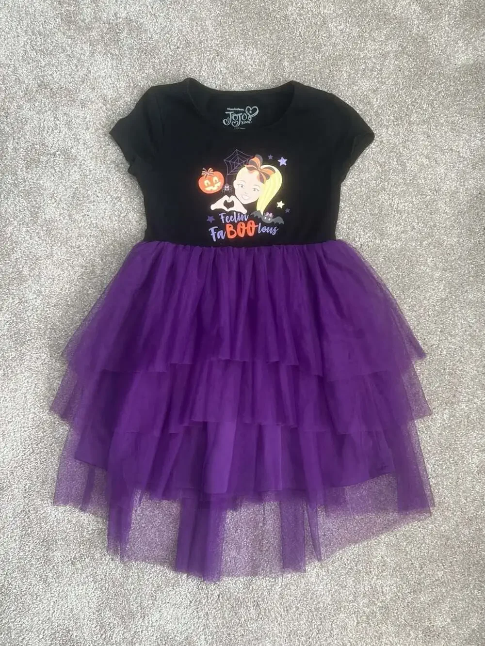JoJo Siwa Feelin' FaBOOlous Halloween Tutu Dress Girls Size 6/6X